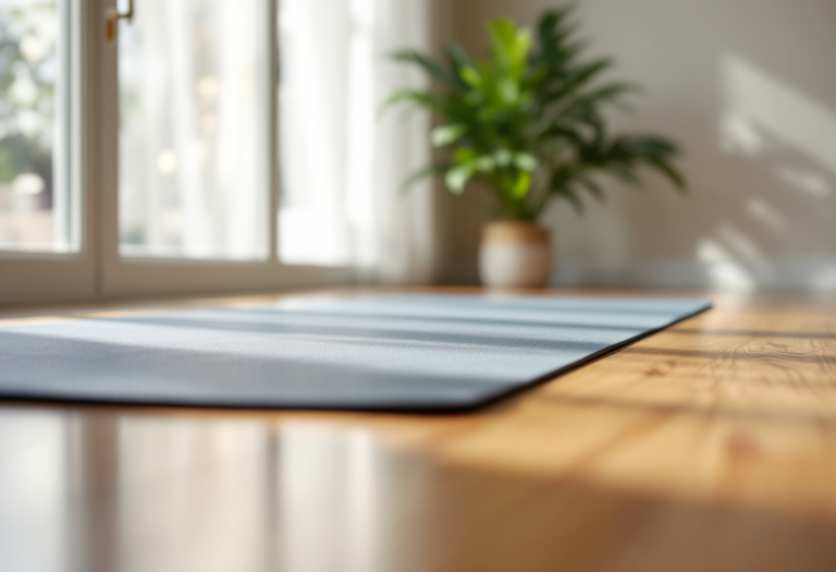 Giulia Salemi mentre si allena a casa dopo la maternità