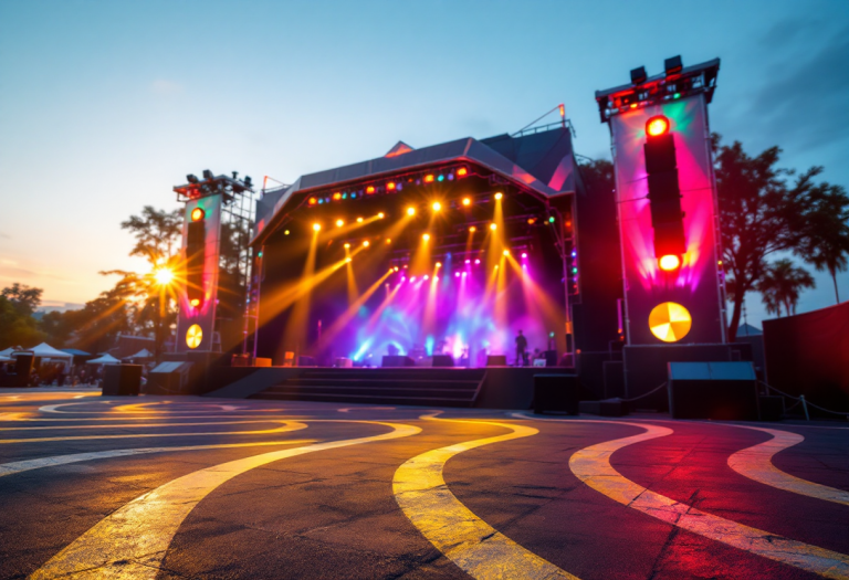 Kekko Silvestre durante la sua esibizione a Sanremo 2025