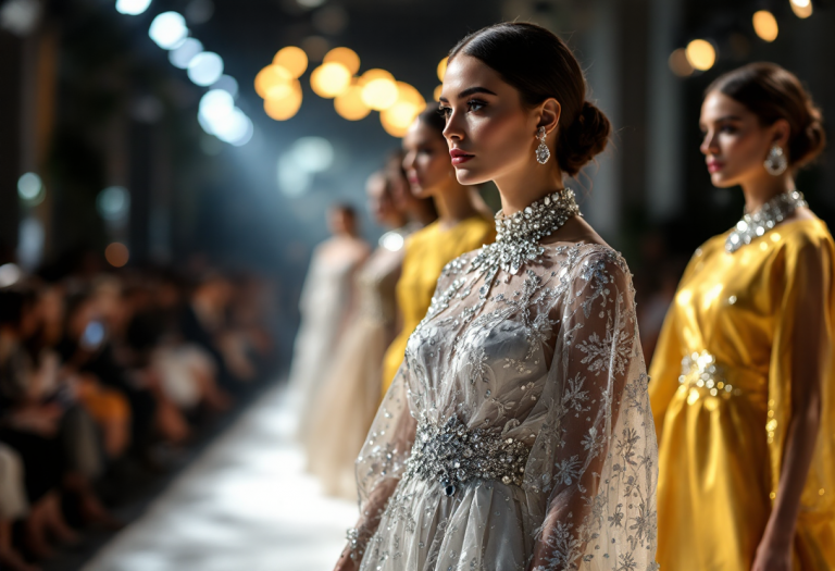 Sfilata di moda alla Milano Fashion Week 2023