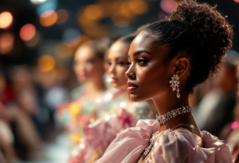 Sfilata di moda alla Milano Fashion Week 2023
