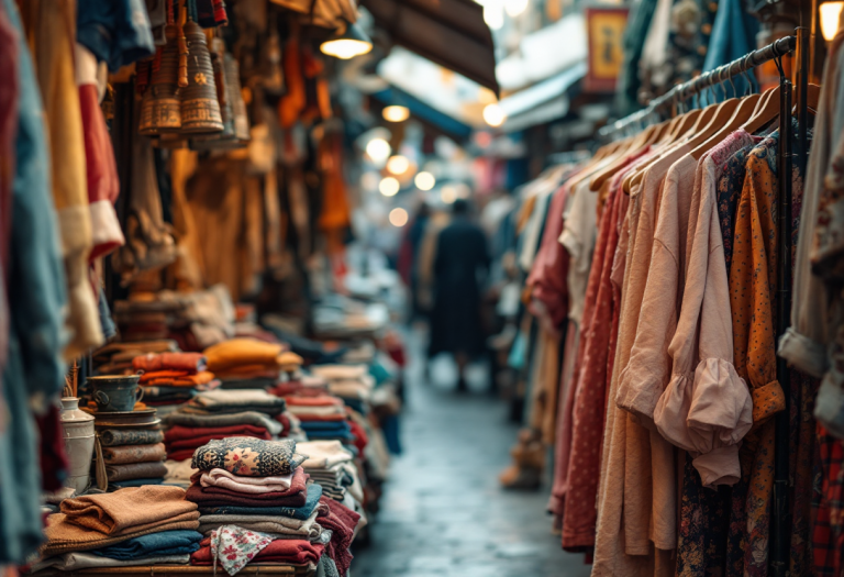 Immagine di abbigliamento sostenibile e tendenze moda 2023