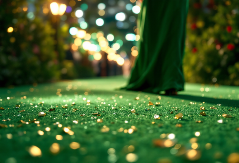 Green carpet di Sanremo 2025 con look audaci e sostenibili