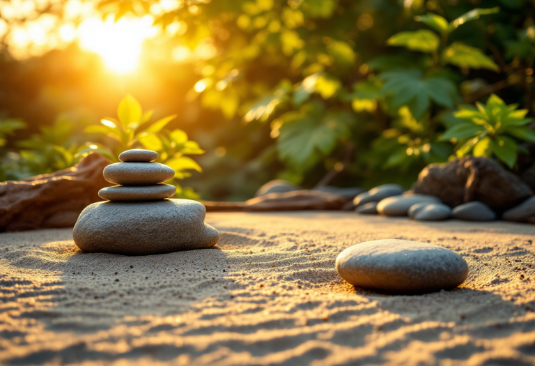 Immagine che rappresenta la serenità attraverso la mindfulness