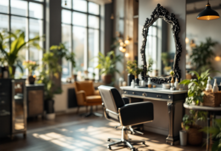 Donna con taglio di capelli moderno e ringiovanente