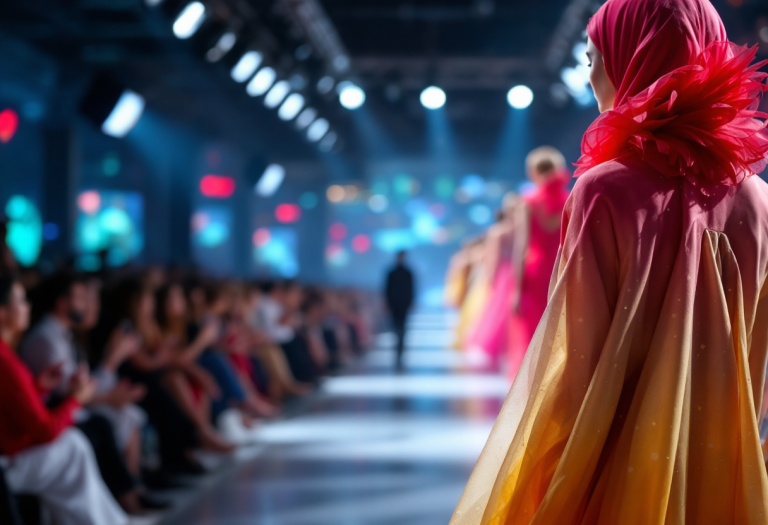 Alessandro Borghi e Irene Forti in passerella a Parigi