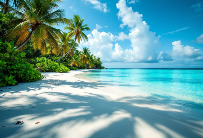 Antonella Fiordelisi e Giulio Fratini in vacanza alle Maldive