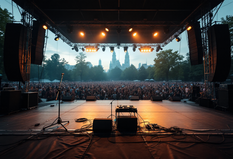 Benji e Fede durante un concerto emozionante