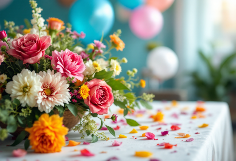 Roberta Ruiu festeggia il compleanno del figlio Filippo