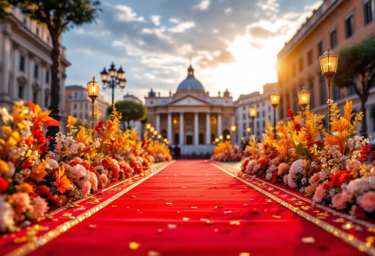 Deva Cassel e Saul Nanni sorridono sul red carpet