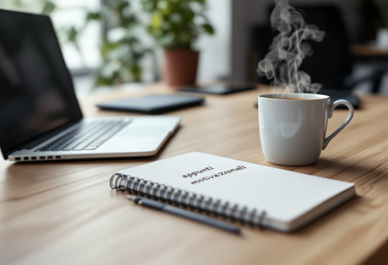 Immagine ispiratrice con frasi motivazionali