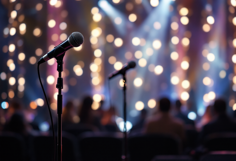 Gabry Ponte durante le prove per Eurovision a Sanremo