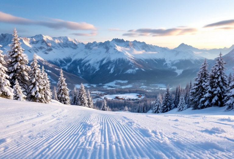 Melissa Satta e Carlo Beretta felici sulla neve