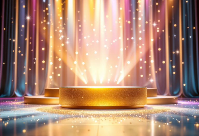 Immagine promozionale del nuovo show delle star italiane