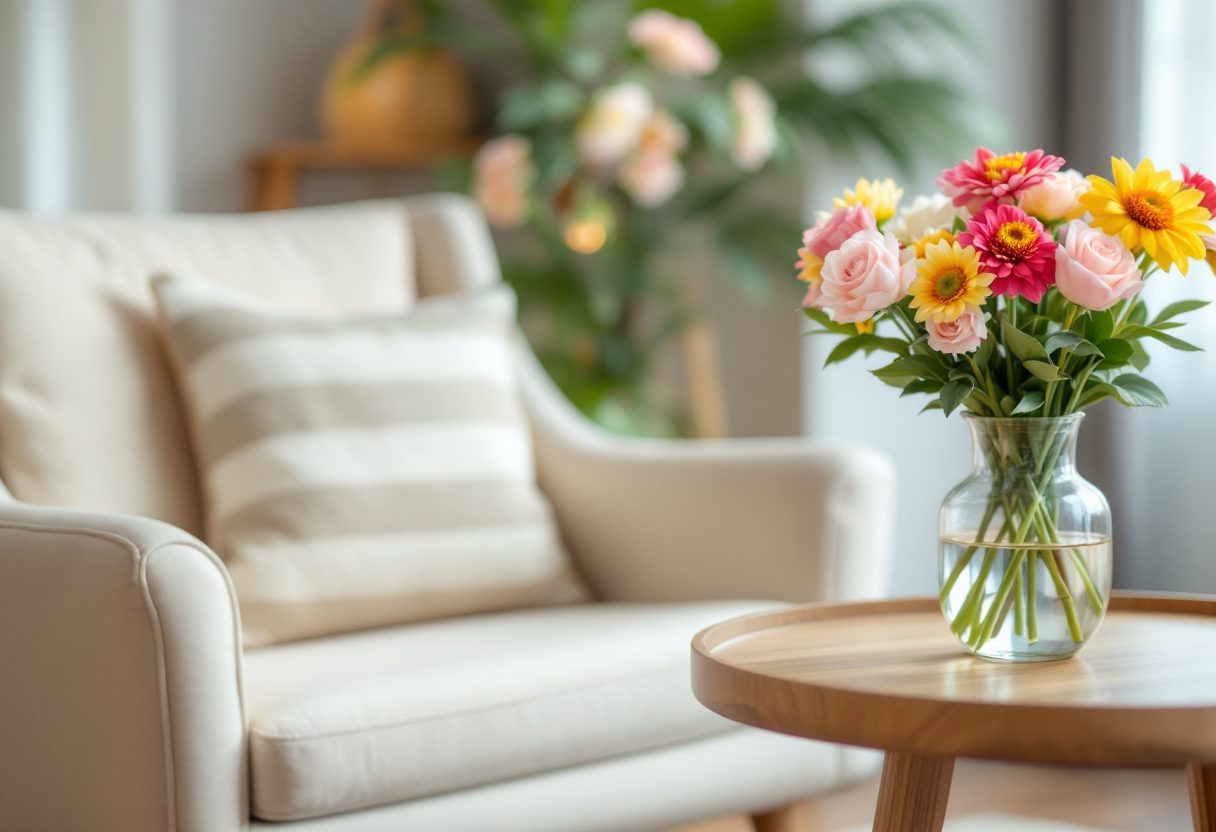 Decorazioni primaverili colorate per interni