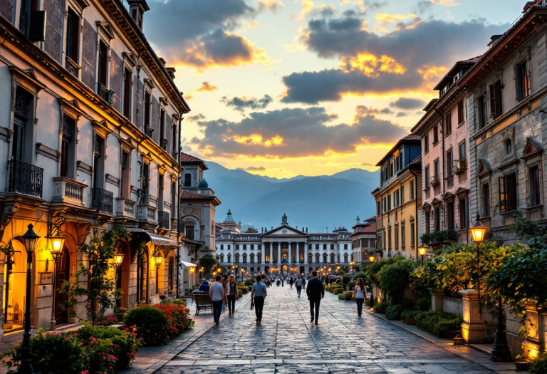 Re Carlo e Camilla durante la loro visita in Italia