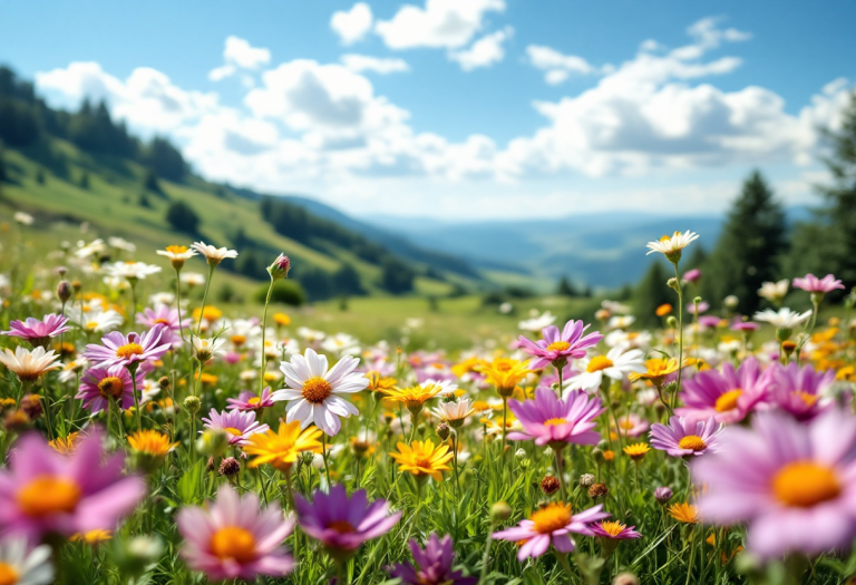 Giovanni Sandrelli circondato dalla famiglia in un momento felice