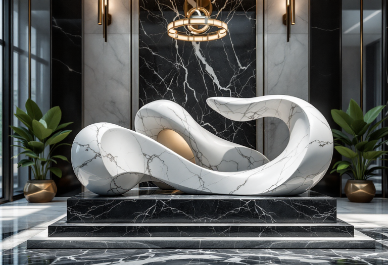 Installazione in marmo di Budri alla Milano Design Week 2025