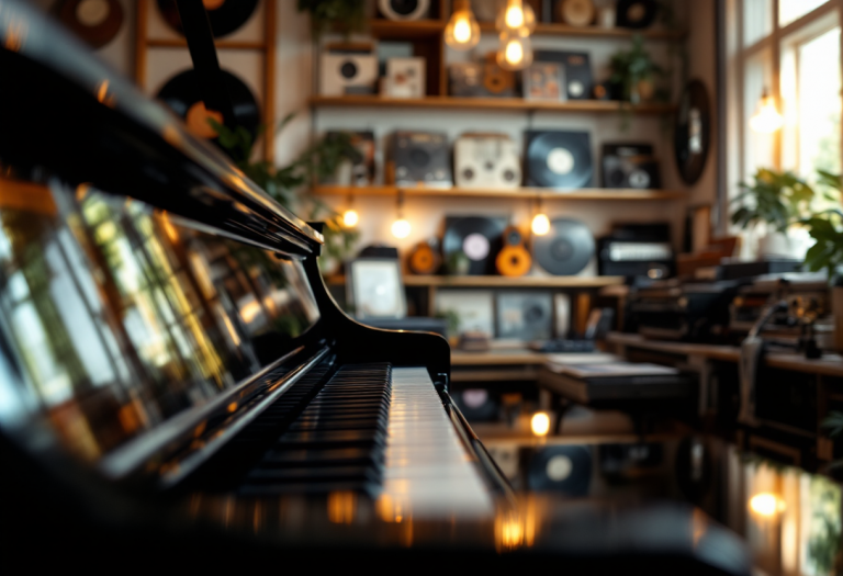 Jessica Morlacchi mentre canta sul palco