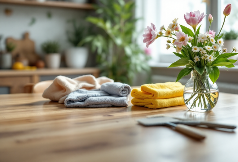 Immagine di una casa pulita e rinnovata per la primavera