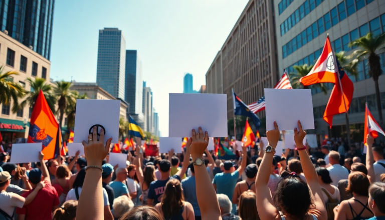 le manifestazioni di los angeles un grido per i diritti civili nel 2025 1749702369