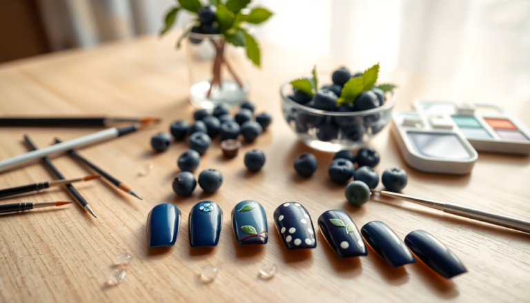 scopri come le unghie ai mirtilli stanno conquistando il mondo della nail art 1750896448