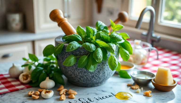 scopri come preparare il pesto di basilico alla genovese 1752235770