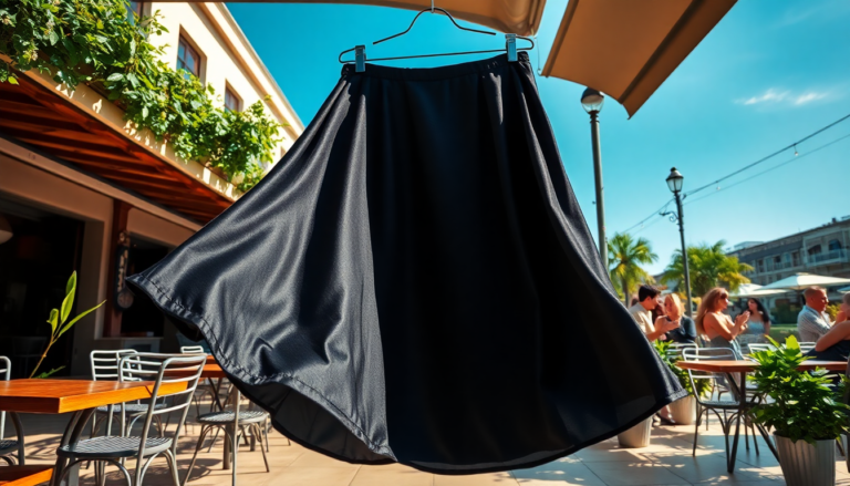 scopri perche la gonna di raso nera e il tuo alleato estivo 1752298796