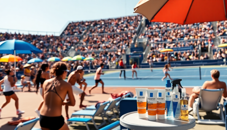 come la roche posay promuove la sicurezza solare durante il us open python 1756221762