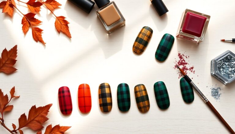 scopri come il plaid sta trasformando la manicure autunnale python 1757064276