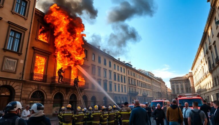 incendio a roma devastato un palazzo nel centro storico 1761017707