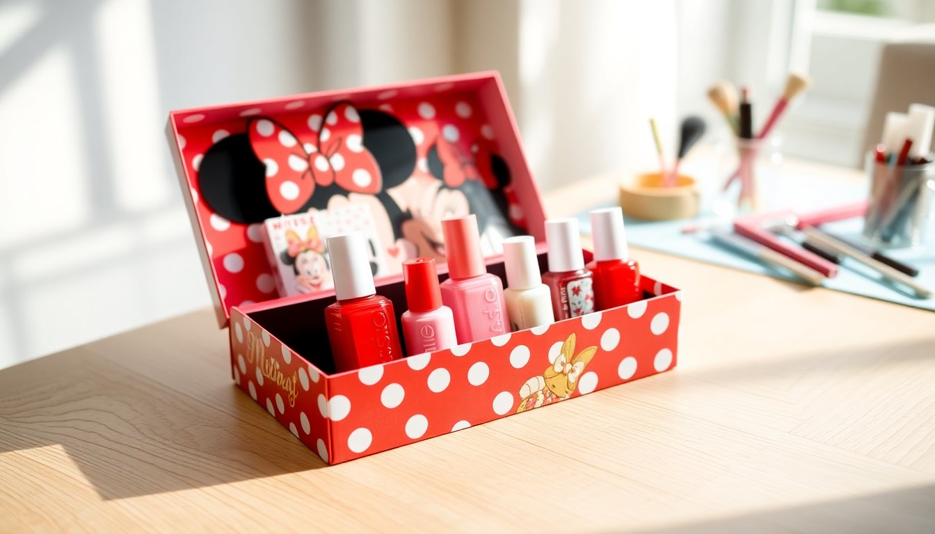 cofanetto nail art di minnie mouse il regalo perfetto per le bambine
