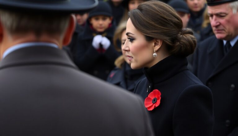 kate middleton stupisce al remembrance sunday con una scelta audace e significativa 1762756135
