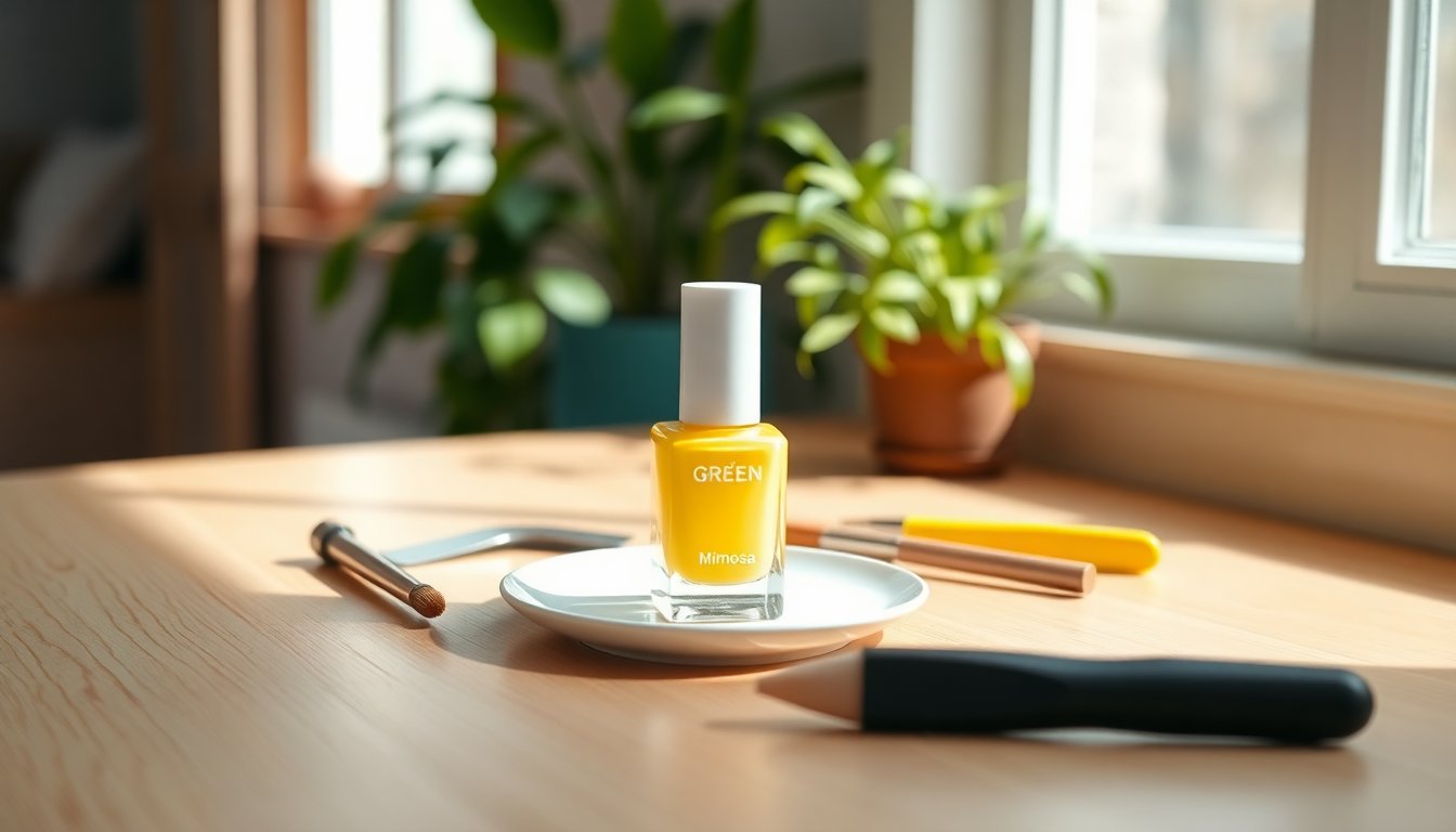 Mimosa: Smalto Giallo Pastello per un Look Vivace e Alla Moda