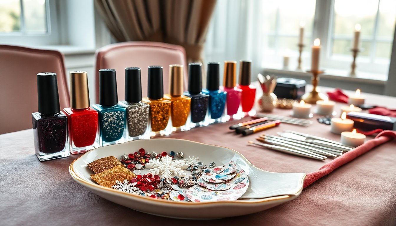 idee di nail art festive per brillare durante le feste 1764962445