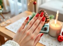 idee festive per unghie rosse da mostrare a natale 1765931783