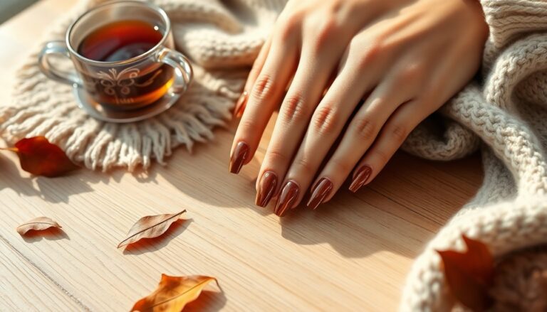 manicure in vetro marrone le tendenze invernali da non perdere 1764631902
