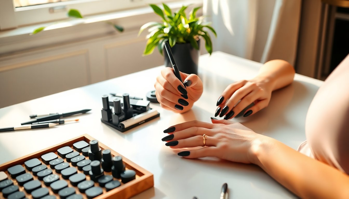 unghie nere il must have di ogni stagione per un look trendy 1765395366