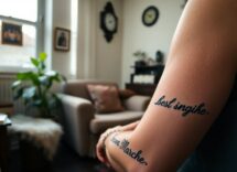 wanna marchi si tatua una frase virale ecco il significato 1764947716