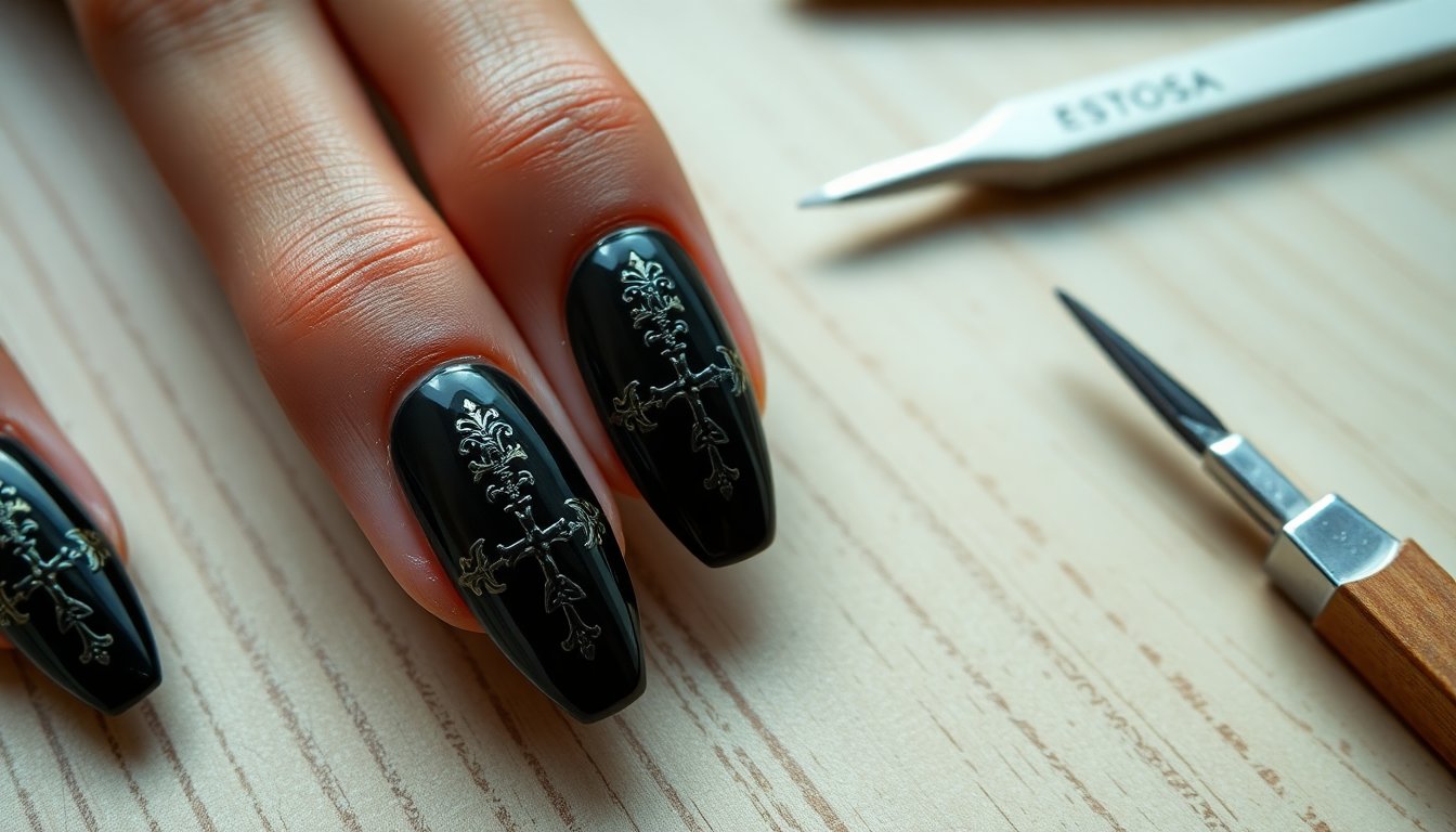 croci gotiche estrose eleganza unica per unghie di tendenza 1769189869