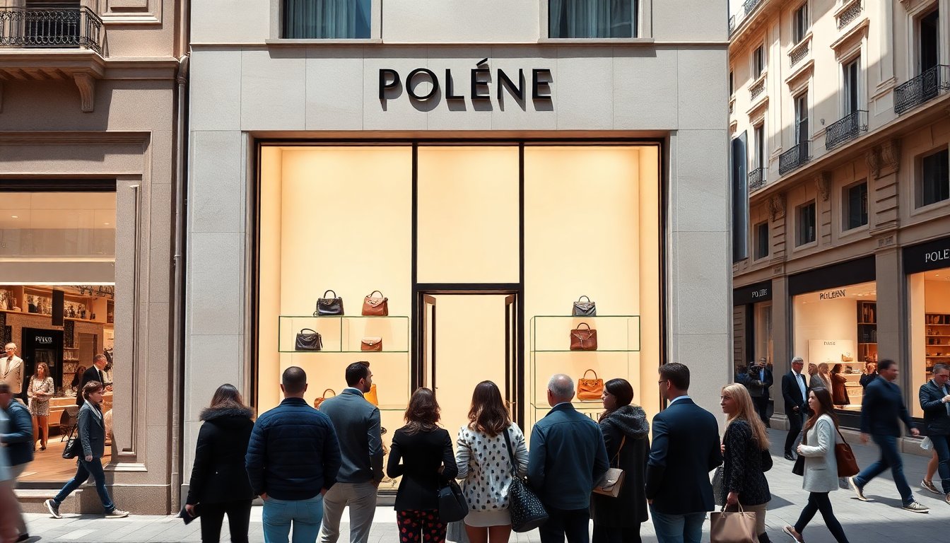 polene inaugura un nuovo negozio a milano lespansione del marchio francese di borse di lusso 1768244573