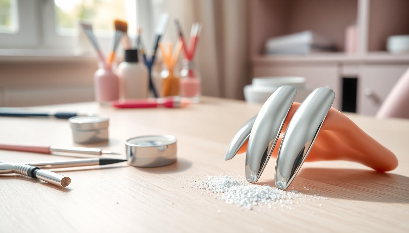 polvere per unghie effetto specchio cromato crea nail art uniche e sorprendenti 1769837962