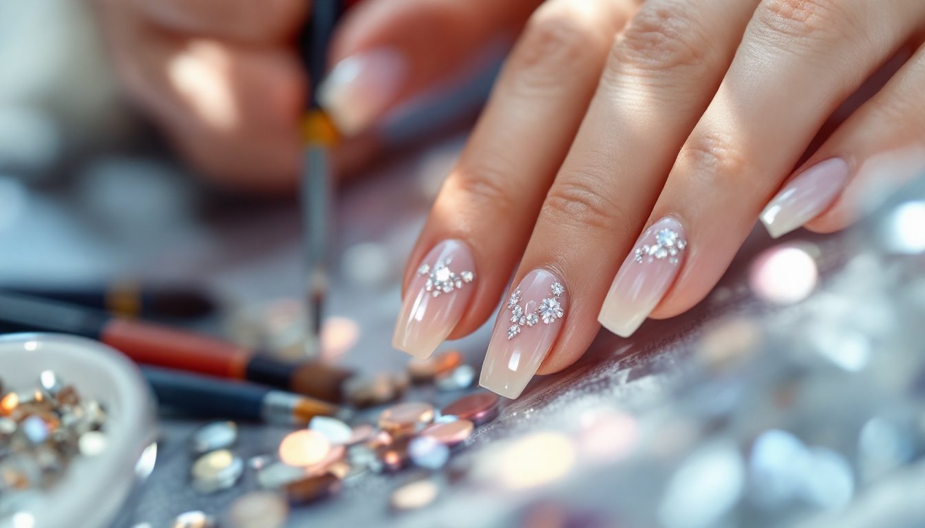 rendi unica la tua nail art con strass trasparenti e brillantini 1768689250