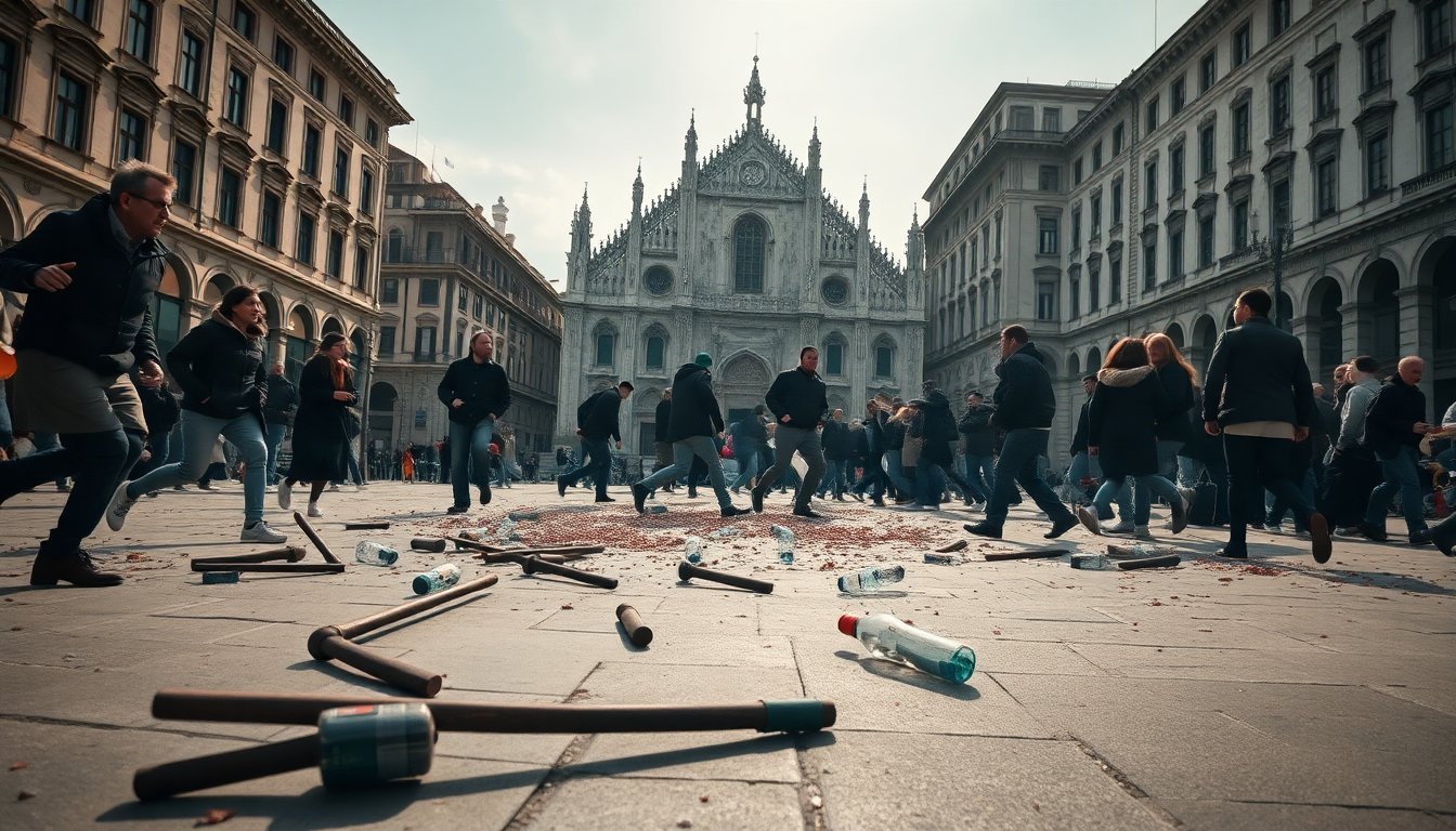 rissa tra bande a milano cinque feriti in scontro violento 1769164420