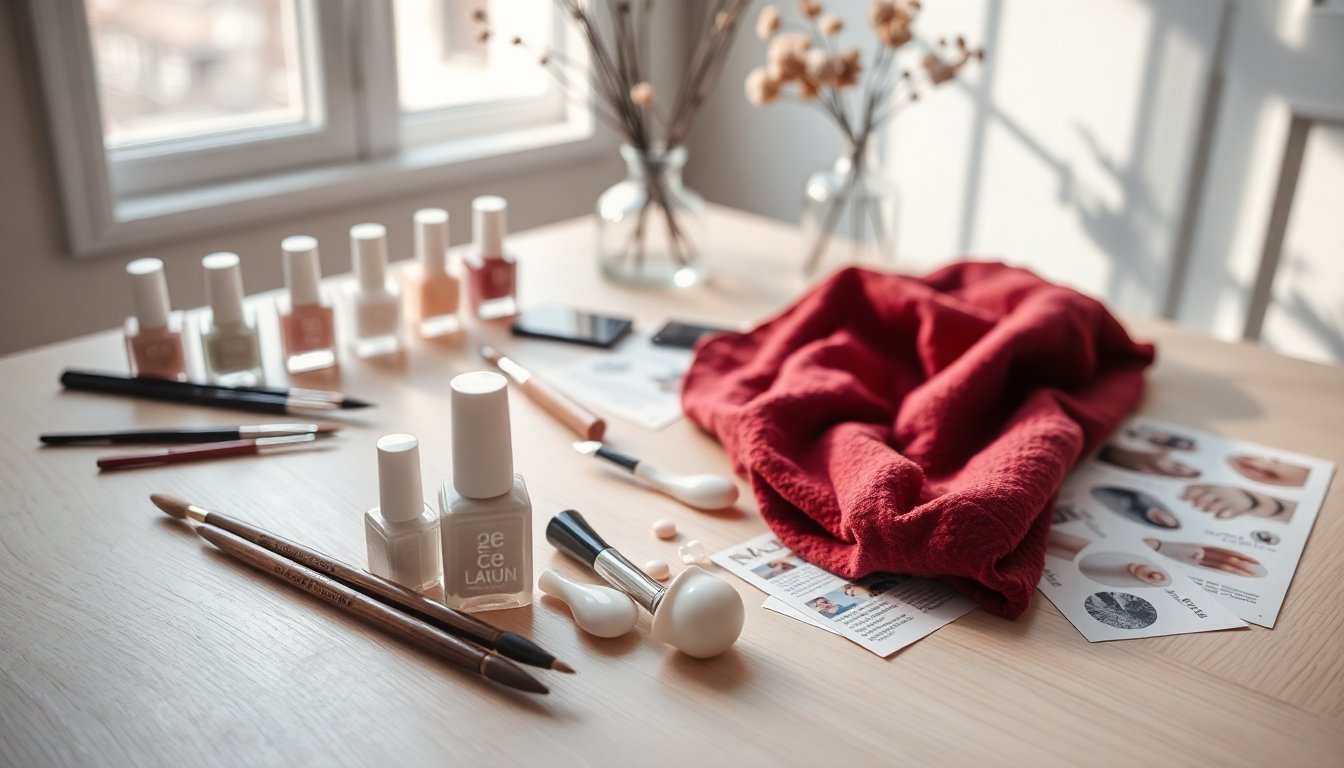 tutorial di nail art invernale effetto pizzo semplice ed elegante 1770170765