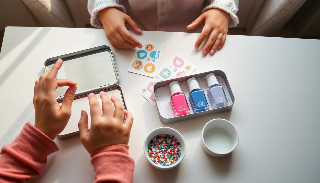 kit manicure per bambine martinelia super girl smalti adesivi e glitter 1773476340