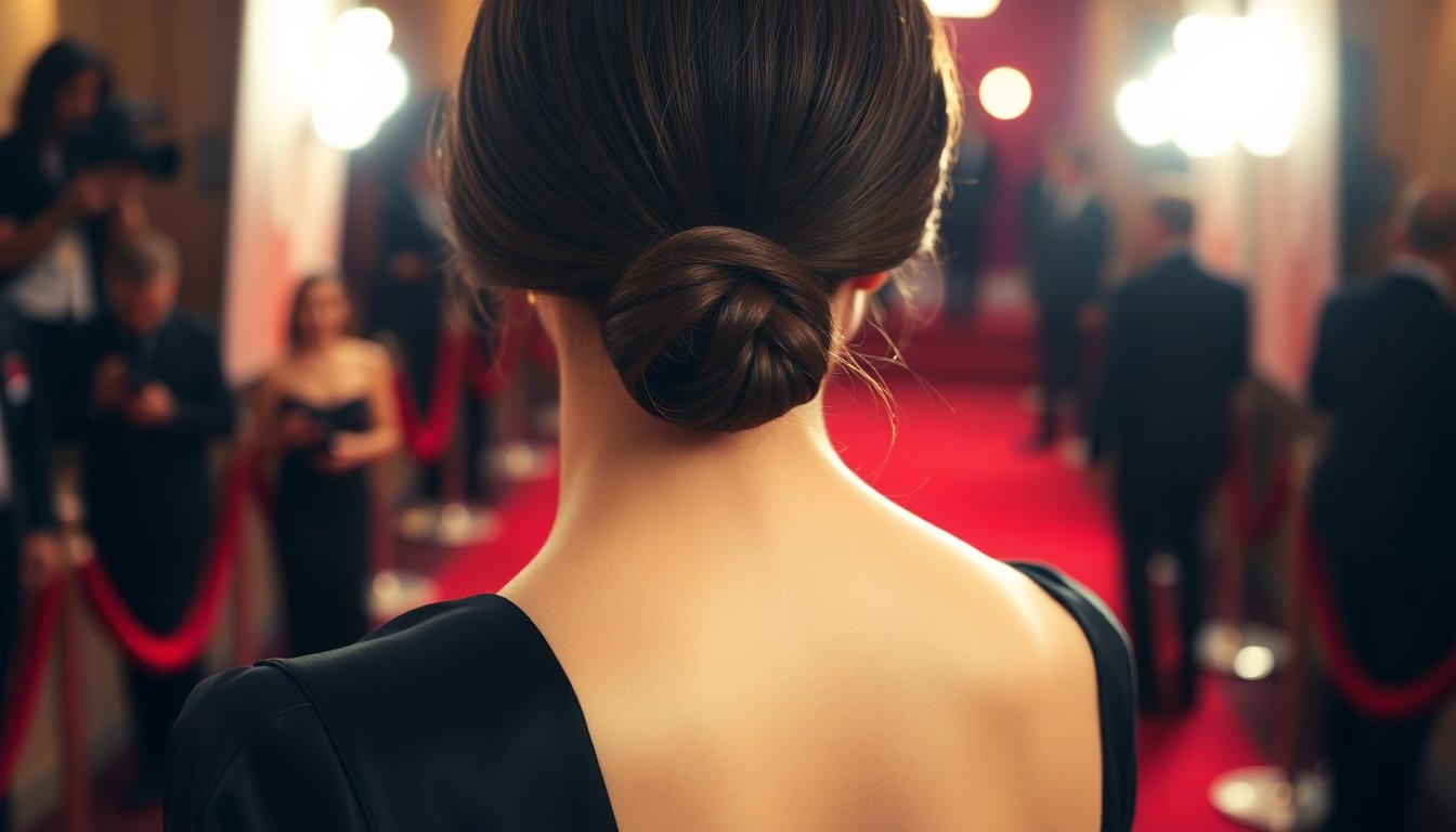 sarah pidgeon in balenciaga e il nodo basso come e stato creato il look da red carpet 1772443324